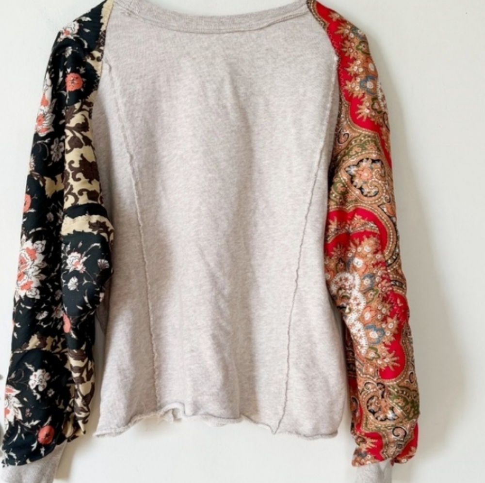 Free People Patchwork Long Sleeve Pullover. - image 5
